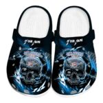 customized oklahoma city thunder gothic skull crocs fashion forward