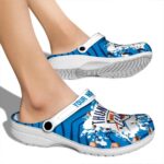 customized oklahoma city thunder zigzag paint burst crocs fashion forward