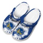 golden state warriors splatter graphics crocs fashion forward