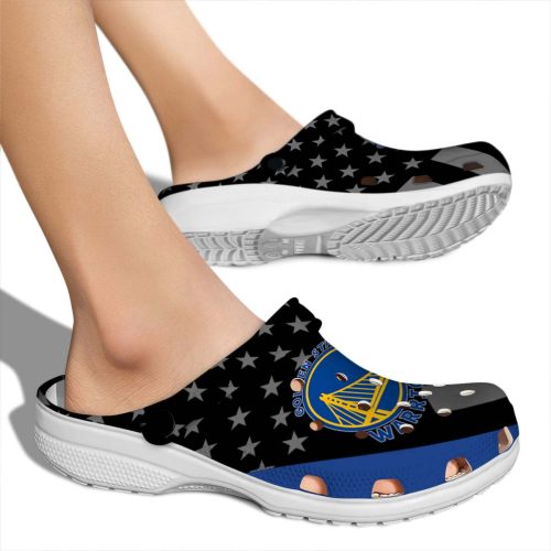 golden state warriors stellar stripes theme crocs new arrival