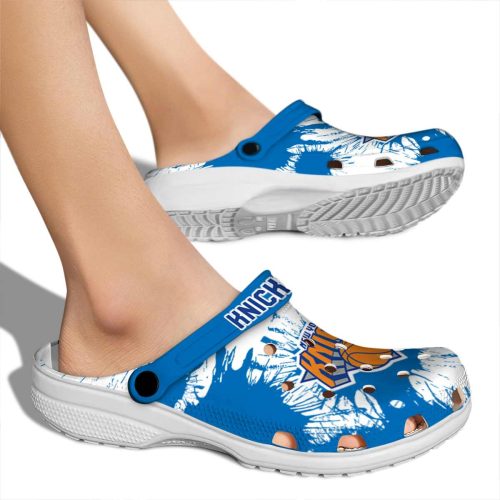 new york knicks splatter graphics crocs new arrival