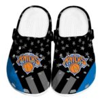 new york knicks stellar stripes theme crocs fashion forward