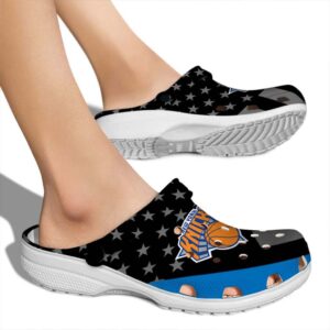 new york knicks stellar stripes theme crocs new arrival