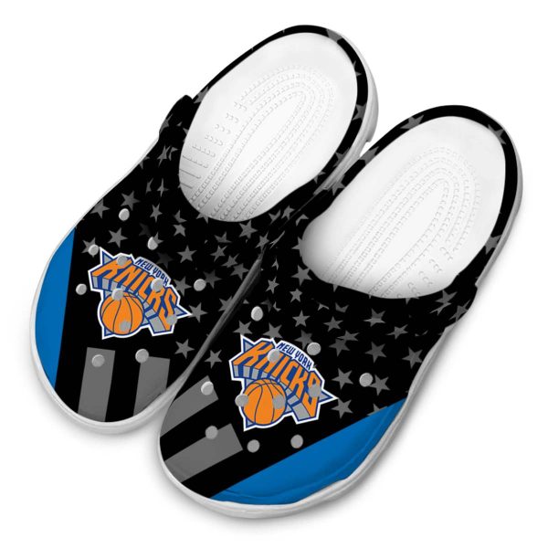 new york knicks stellar stripes theme crocs top rated