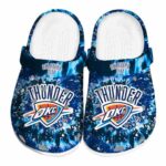 oklahoma city thunder radiant burst effect crocs fashion forward