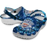 oklahoma city thunder radiant burst effect crocs fashion forward