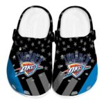 oklahoma city thunder stellar stripes theme crocs fashion forward