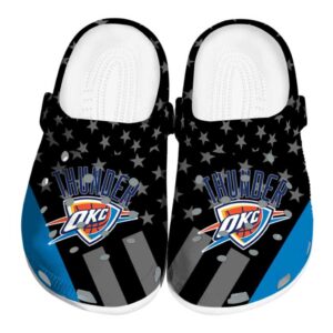 oklahoma city thunder stellar stripes theme crocs fashion forward