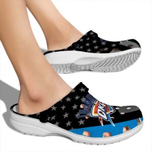 oklahoma city thunder stellar stripes theme crocs new arrival