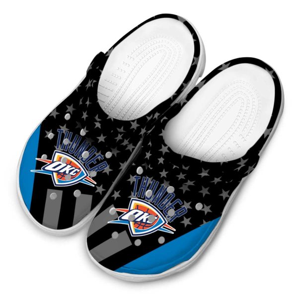 oklahoma city thunder stellar stripes theme crocs top rated