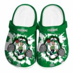 personalized boston celtics gripping hand crocs fashion forward