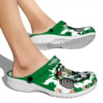 personalized boston celtics gripping hand crocs fashion forward