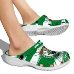personalized boston celtics paint splatter graphics crocs fashion forward