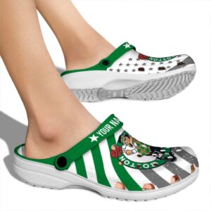 personalized boston celtics star spangled graphic crocs new arrival