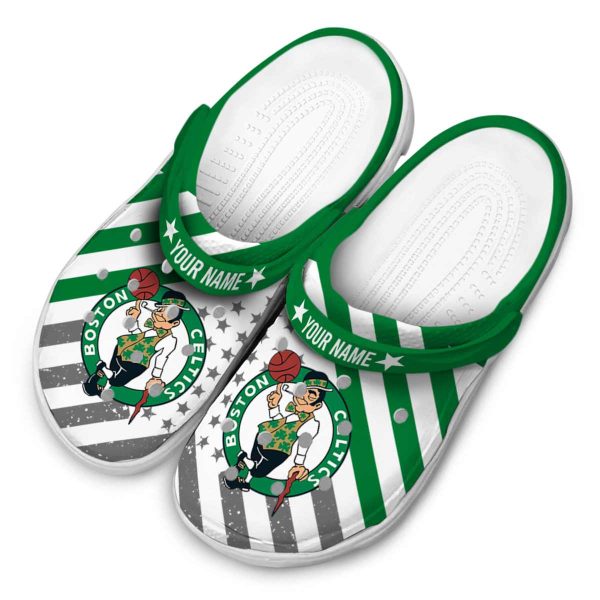personalized boston celtics star spangled graphic crocs top rated