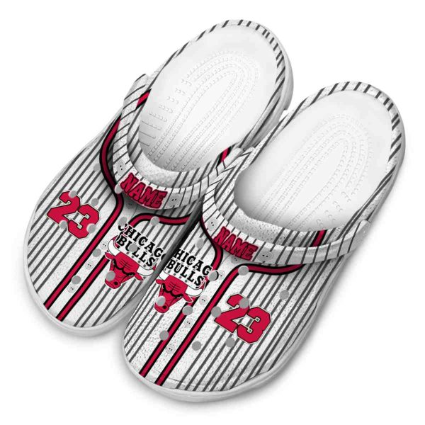 personalized chicago bulls pinstripe pattern crocs top rated