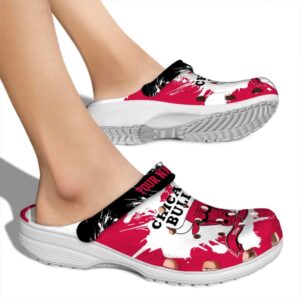 personalized chicago bulls splatter pattern crocs new arrival