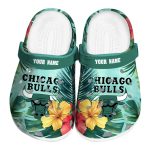 personalized chicago bulls tropical vibes crocs fashion forward