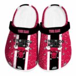 personalized chicago bulls vertical stripes crocs fashion forward