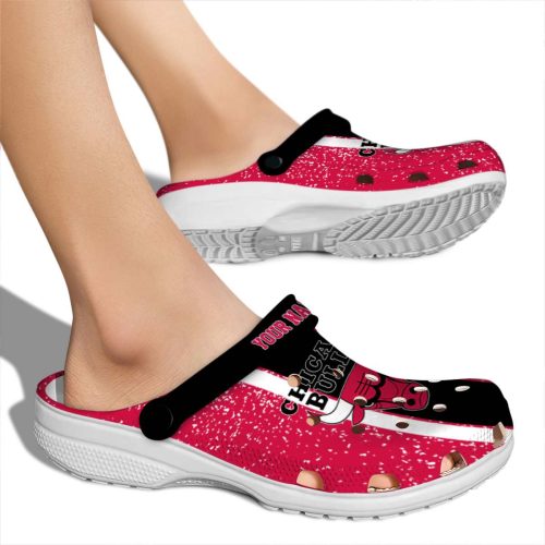 personalized chicago bulls vertical stripes crocs new arrival