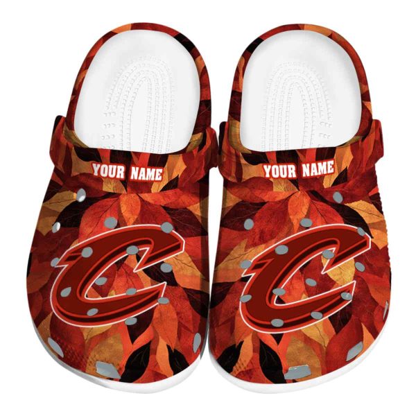 personalized cleveland cavaliers autumn leaves crocs fashion forward
