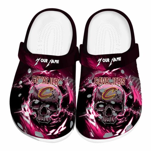 personalized cleveland cavaliers gothic skull crocs fashion forward