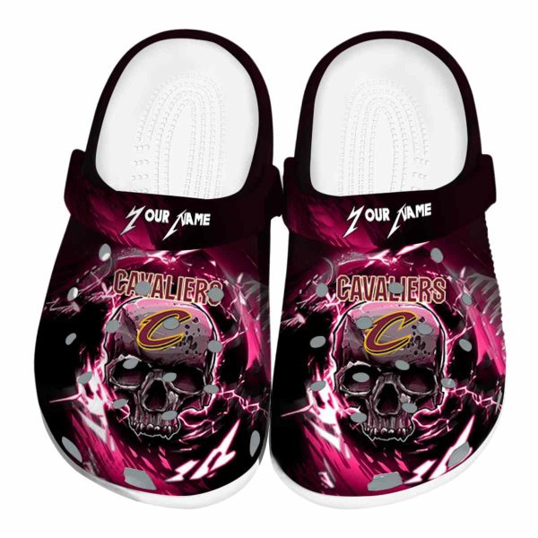personalized cleveland cavaliers gothic skull crocs fashion forward