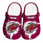 personalized cleveland cavaliers splash motif background crocs fashion forward