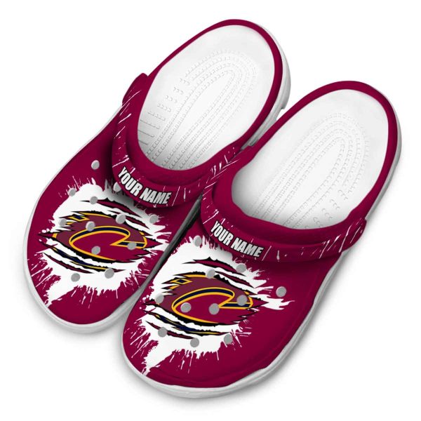 personalized cleveland cavaliers splash motif background crocs top rated