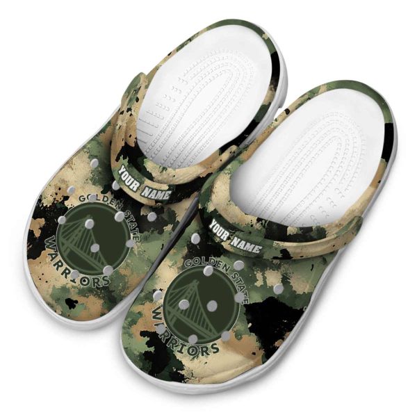 personalized golden state warriors camouflage craze crocs top rated