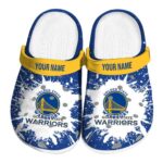 personalized golden state warriors splash art crocs fashion forward