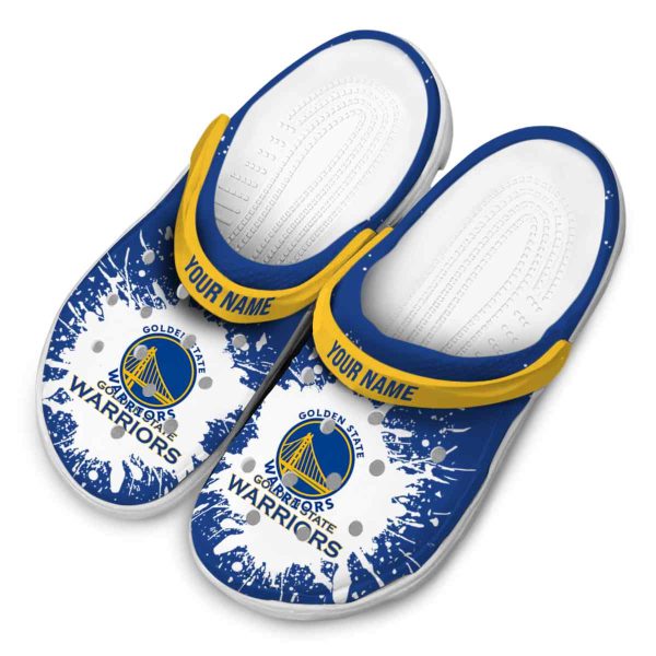 personalized golden state warriors splash art crocs top rated