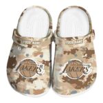 personalized los angeles lakers desert camo crocs fashion forward