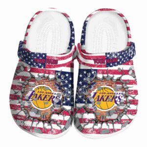 personalized los angeles lakers freedom splinter crocs fashion forward