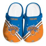personalized new york knicks striped accents crocs fashion forward
