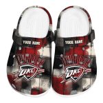 personalized oklahoma city thunder plaid fusion crocs fashion forward