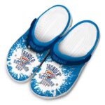 personalized oklahoma city thunder splash art crocs fashion forward
