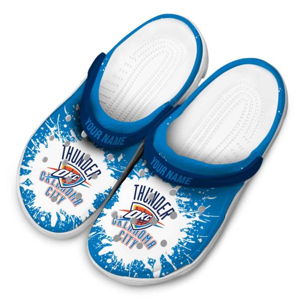 personalized oklahoma city thunder splash art crocs top rated