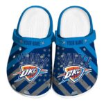 personalized oklahoma city thunder star spangled graphic crocs fashion forward