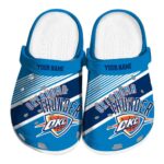 personalized oklahoma city thunder vibrant dual tone crocs fashion forward