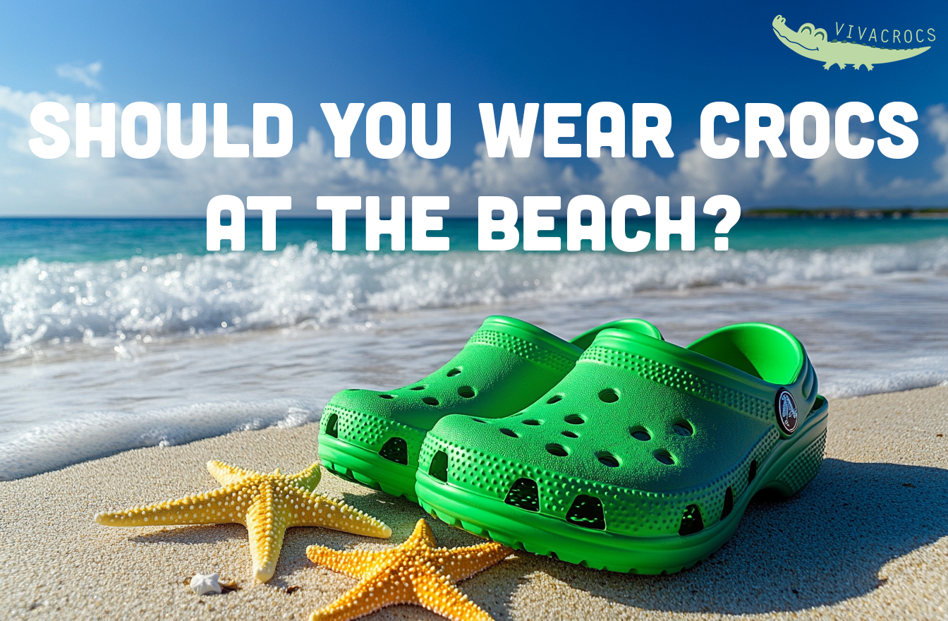 Crocs at the beach