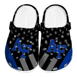 air force falcons stellar stripes theme clog best selling