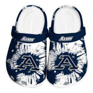 akron zips splatter graphics clog best selling