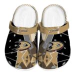 anaheim ducks geometric background clog best selling