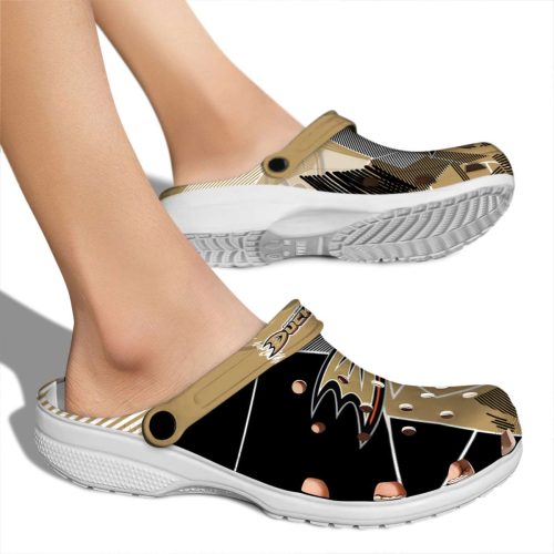anaheim ducks geometric background clog fashion forward