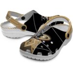 anaheim ducks geometric background clog best selling