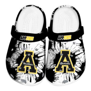 appalachian state mountaineers splatter graphics clog best selling