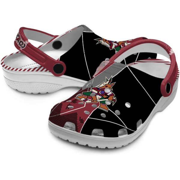 arizona coyotes geometric background clog high quality