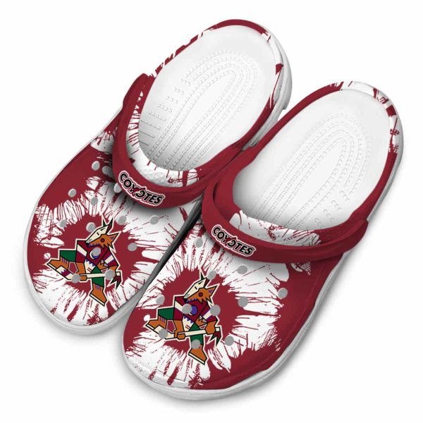arizona coyotes splatter graphics clog latest model