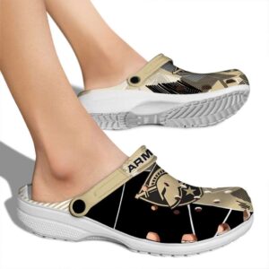 army black knights geometric background clog fashion forward
